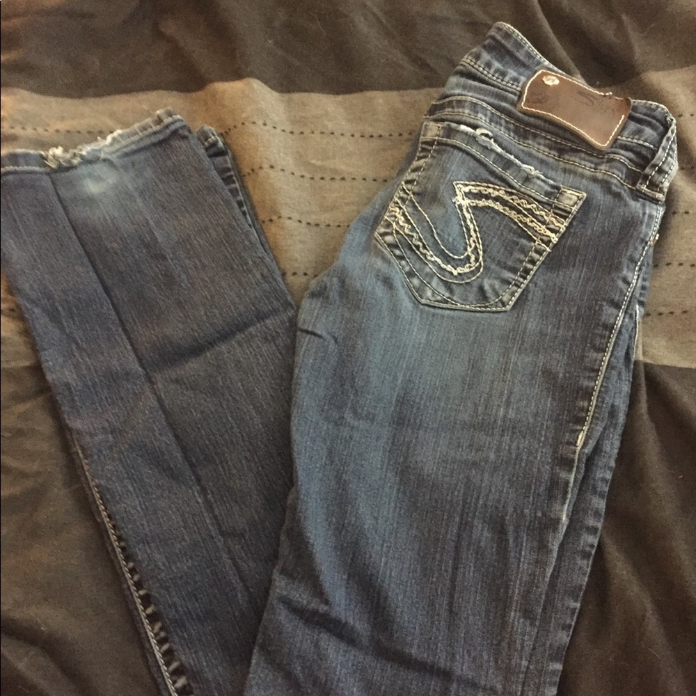 Silver jeans